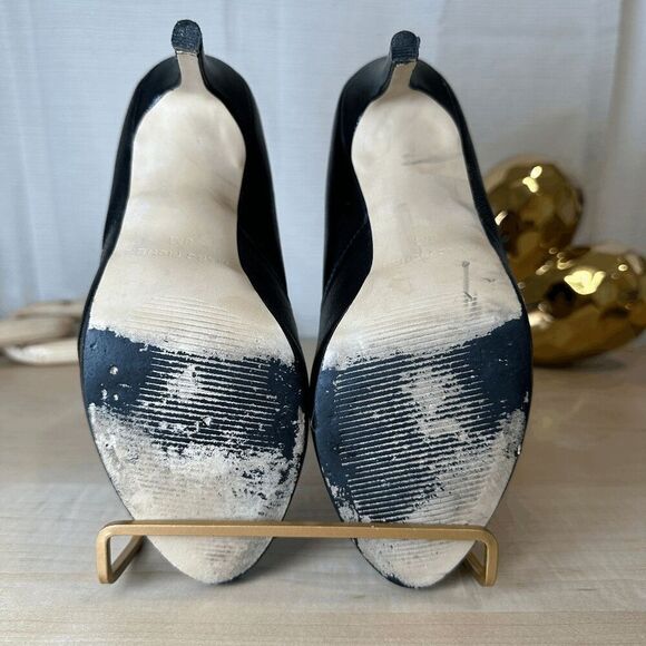 MARC FISHER Marsha‎ Peep Toe Bow Black Pumps - Picture 8 of 8